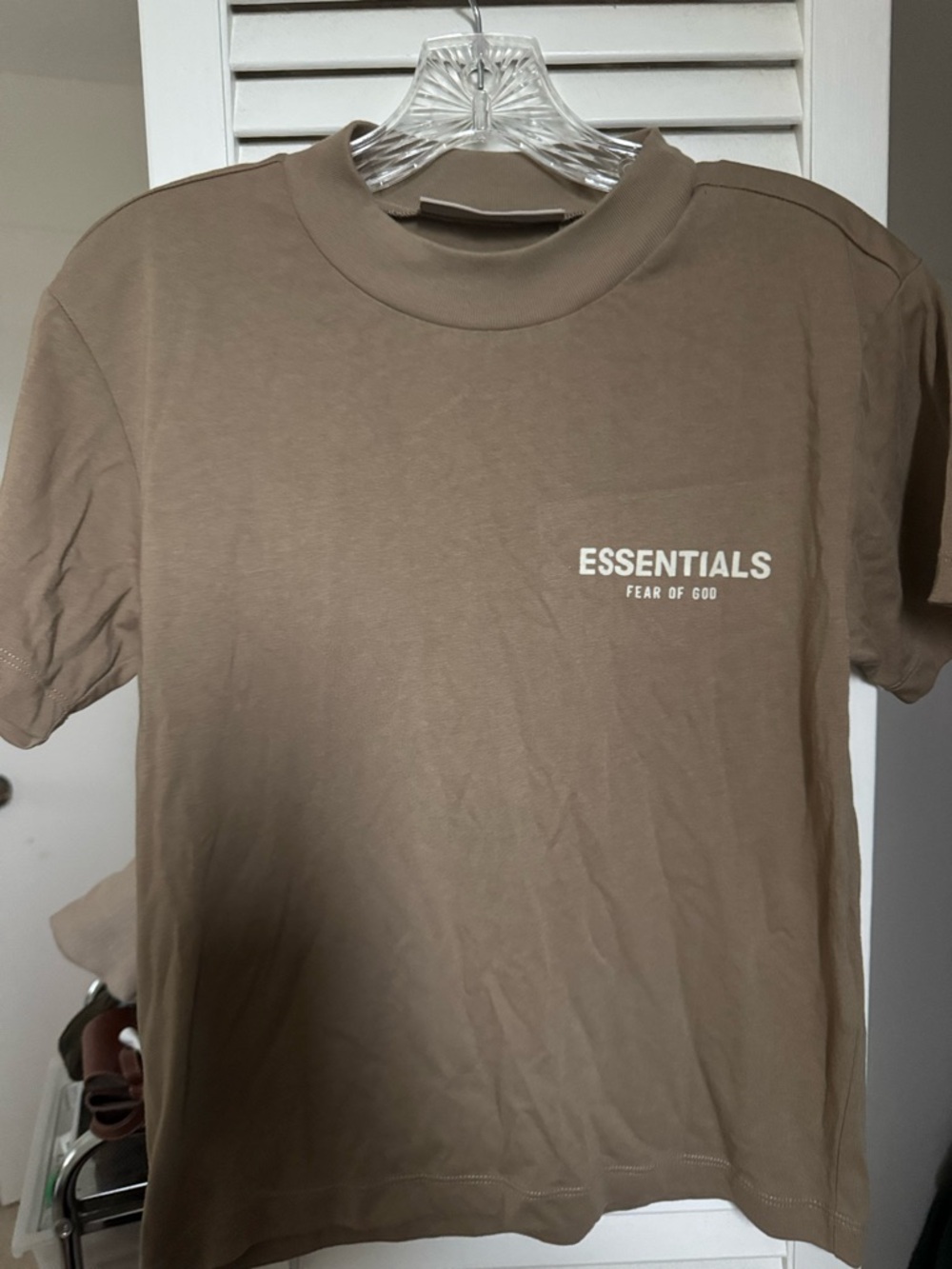 Fear of God ESSENTIALS Short Sleeve Tee in Taupe